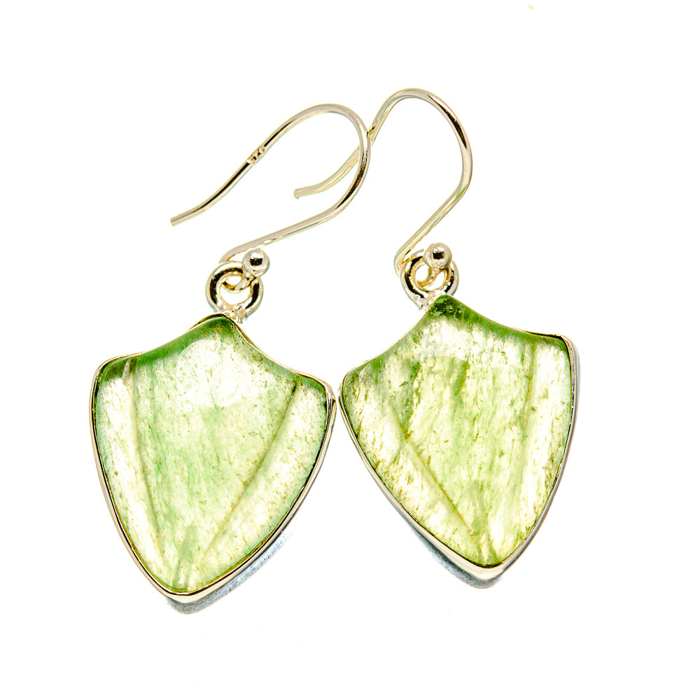 Prehnite Earrings handcrafted by Anasilvercos - EARR415987