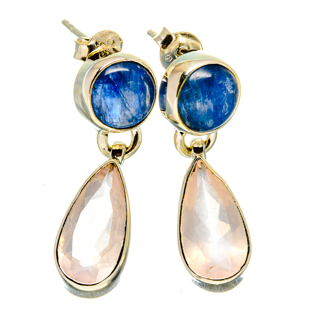 Rose Quartz Earrings handcrafted by Anasilvercos - EARR415993
