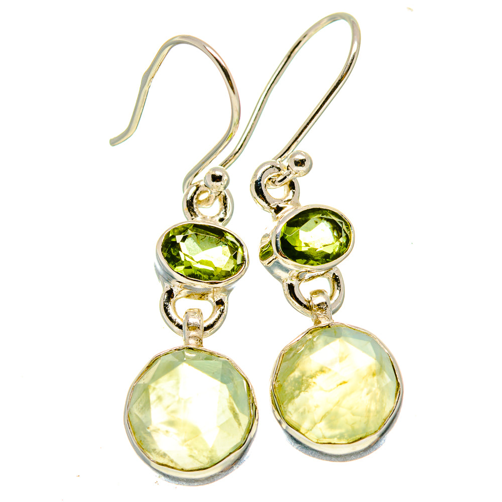 Prehnite Earrings handcrafted by Anasilvercos - EARR415994
