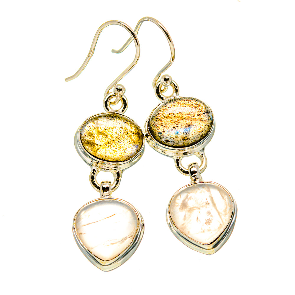 Labradorite Earrings handcrafted by Anasilvercos - EARR416003