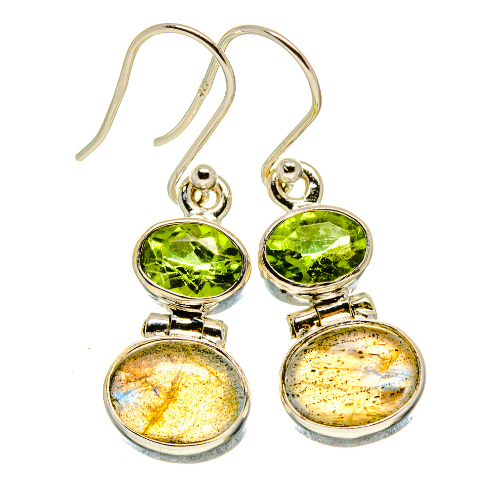 Labradorite Earrings handcrafted by Anasilvercos - EARR416023