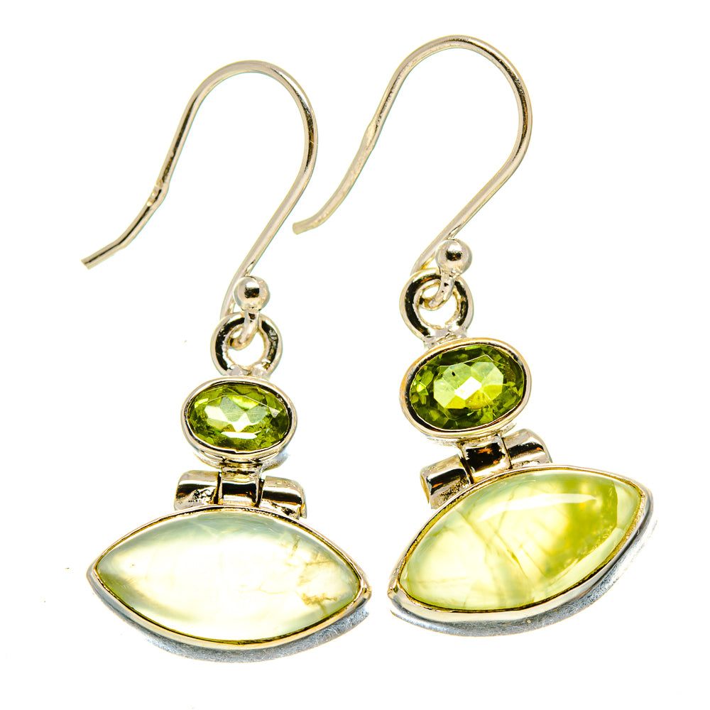 Prehnite Earrings handcrafted by Anasilvercos - EARR416032