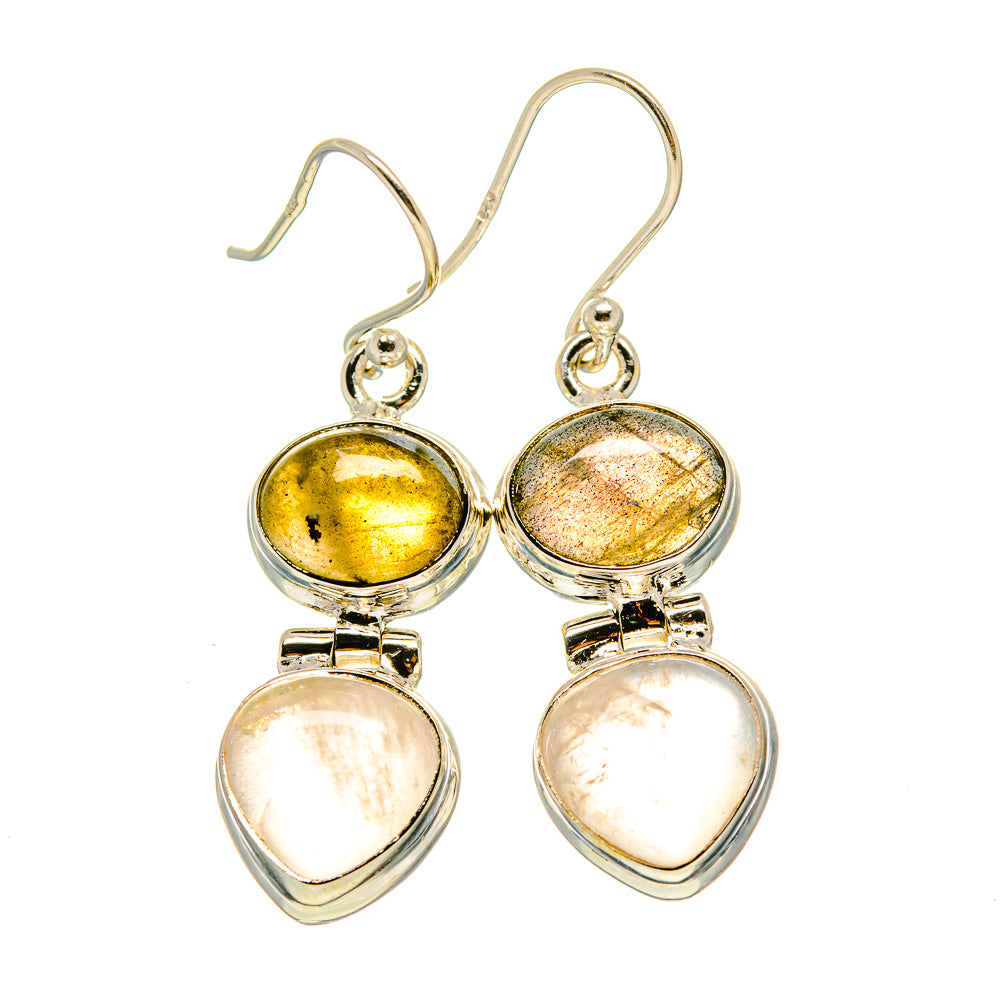 Labradorite Earrings handcrafted by Anasilvercos - EARR416033