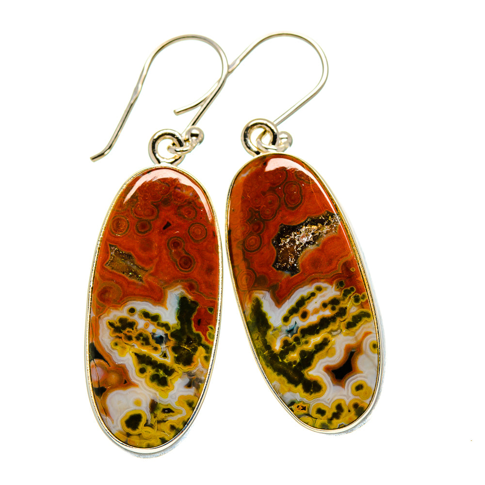 Ocean Jasper Earrings handcrafted by Anasilvercos - EARR416037