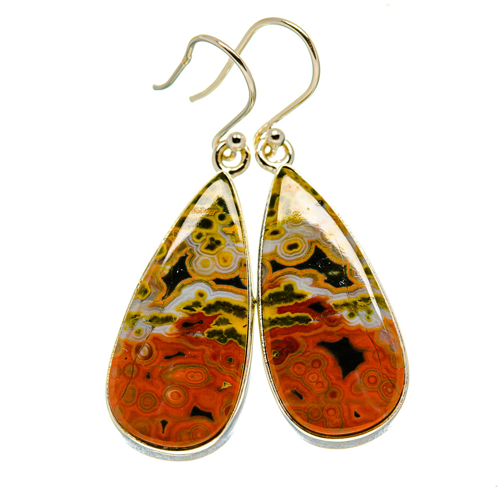 Ocean Jasper Earrings handcrafted by Anasilvercos - EARR416038