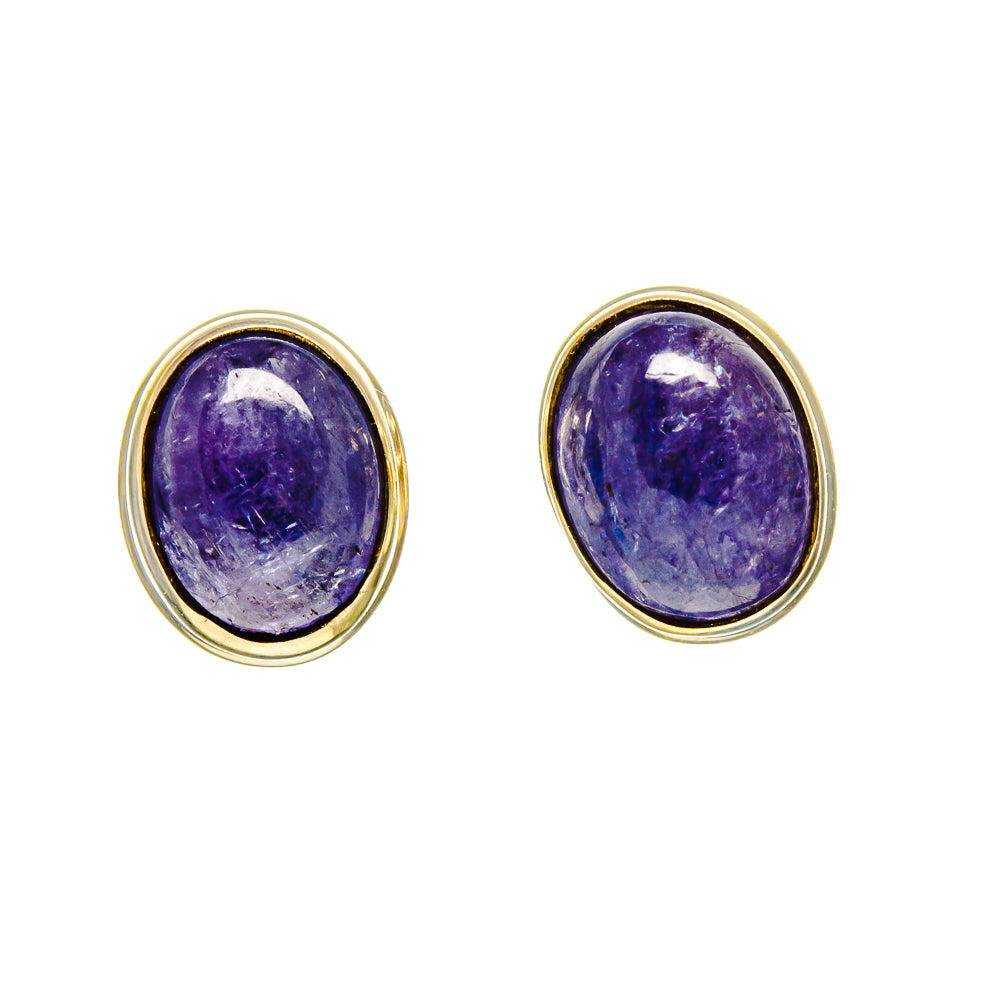 Tanzanite Earrings handcrafted by Anasilvercos - EARR416040