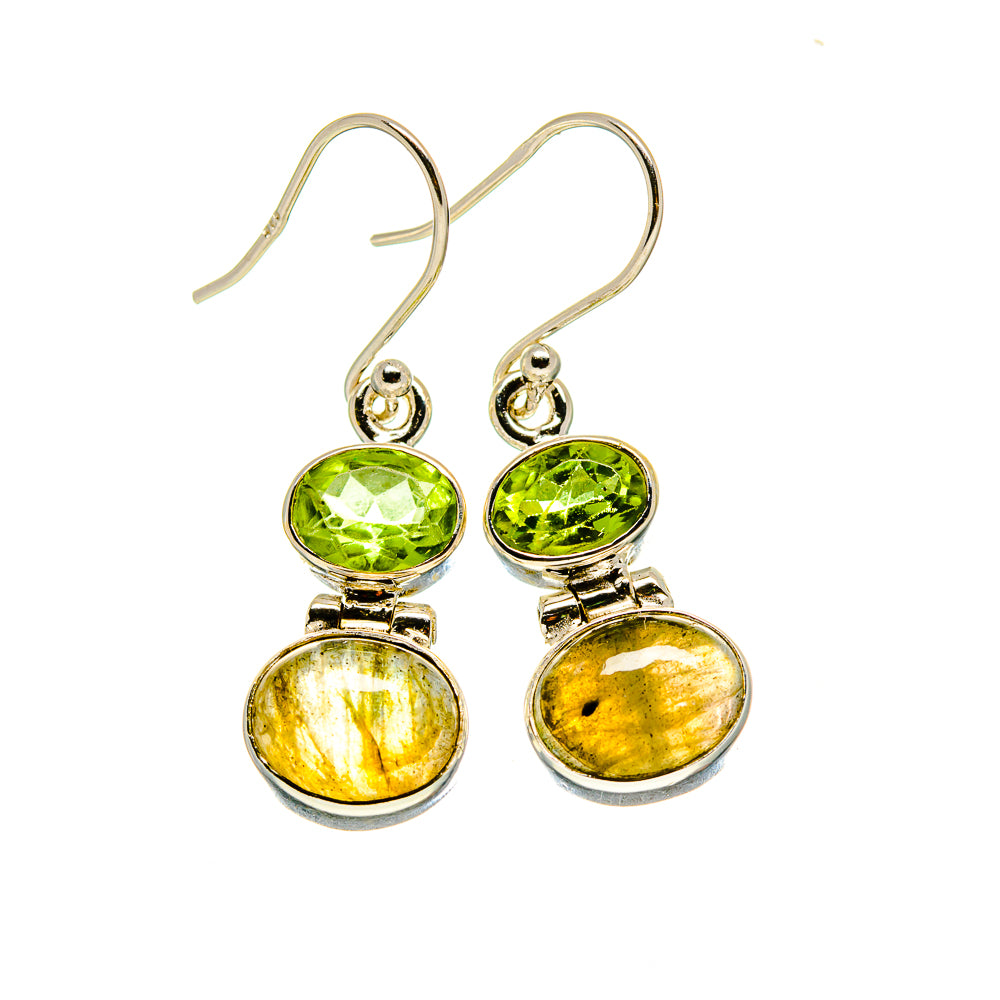 Labradorite Earrings handcrafted by Anasilvercos - EARR416045