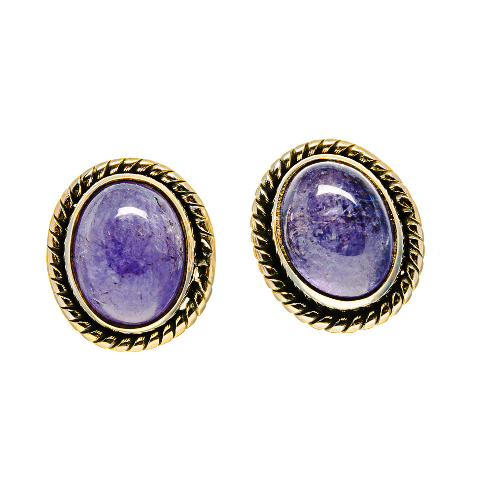 Tanzanite Earrings handcrafted by Anasilvercos - EARR416047
