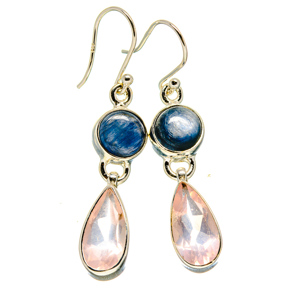 Rose Quartz Earrings handcrafted by Anasilvercos - EARR416067