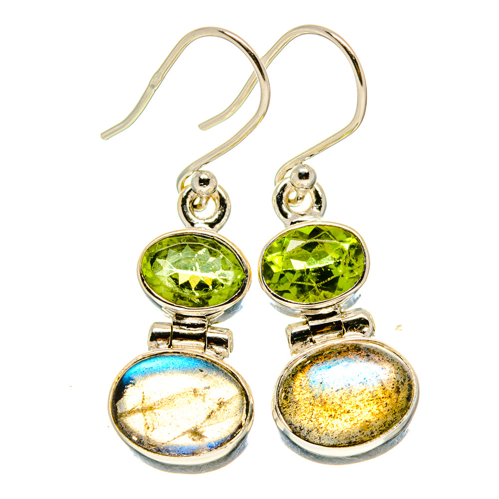 Labradorite Earrings handcrafted by Anasilvercos - EARR416069