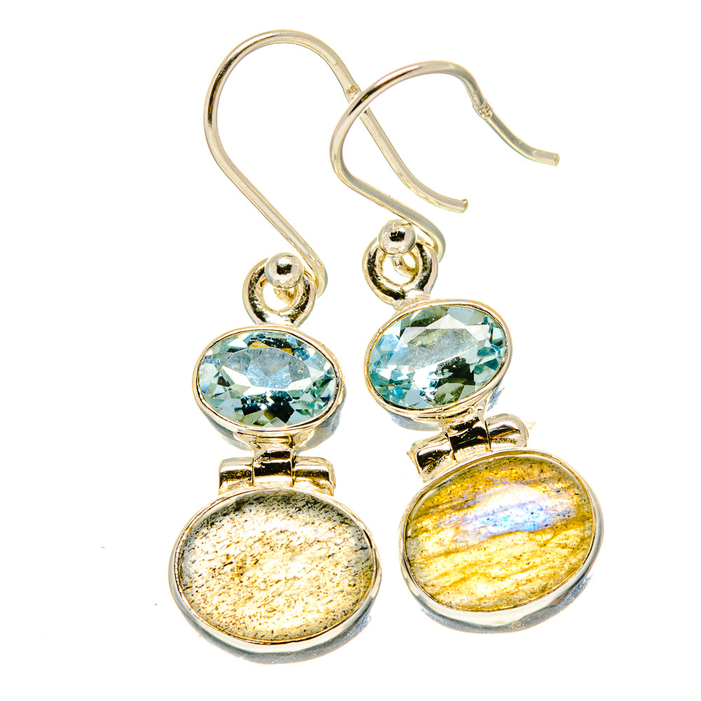 Labradorite Earrings handcrafted by Anasilvercos - EARR416071