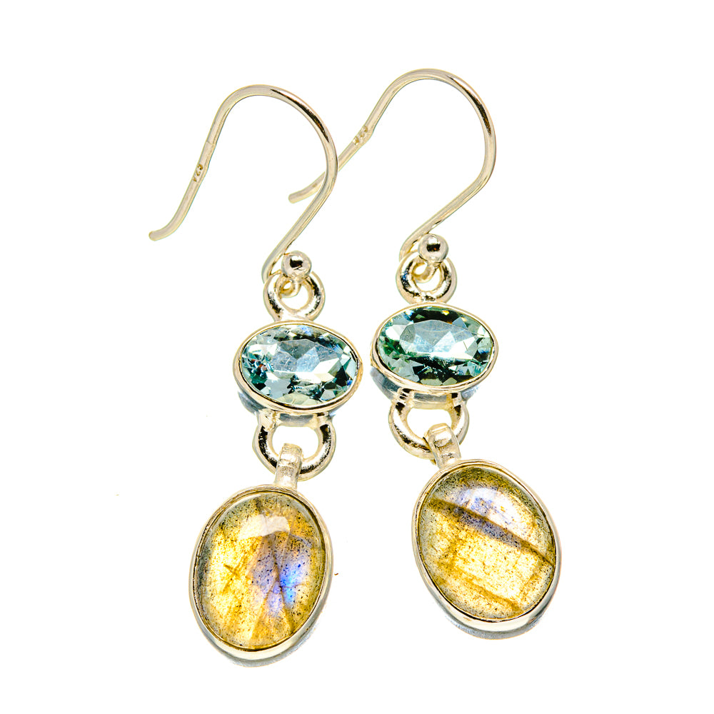Labradorite Earrings handcrafted by Anasilvercos - EARR416073