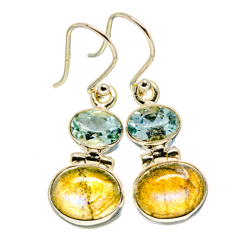 Labradorite Earrings handcrafted by Anasilvercos - EARR416080
