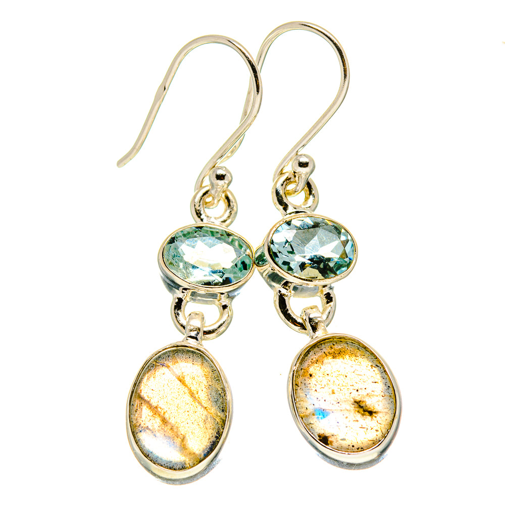 Labradorite Earrings handcrafted by Anasilvercos - EARR416088