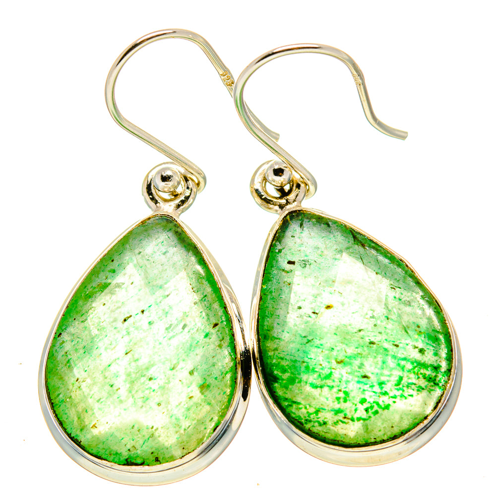 Green Aventurine Earrings handcrafted by Anasilvercos - EARR416102