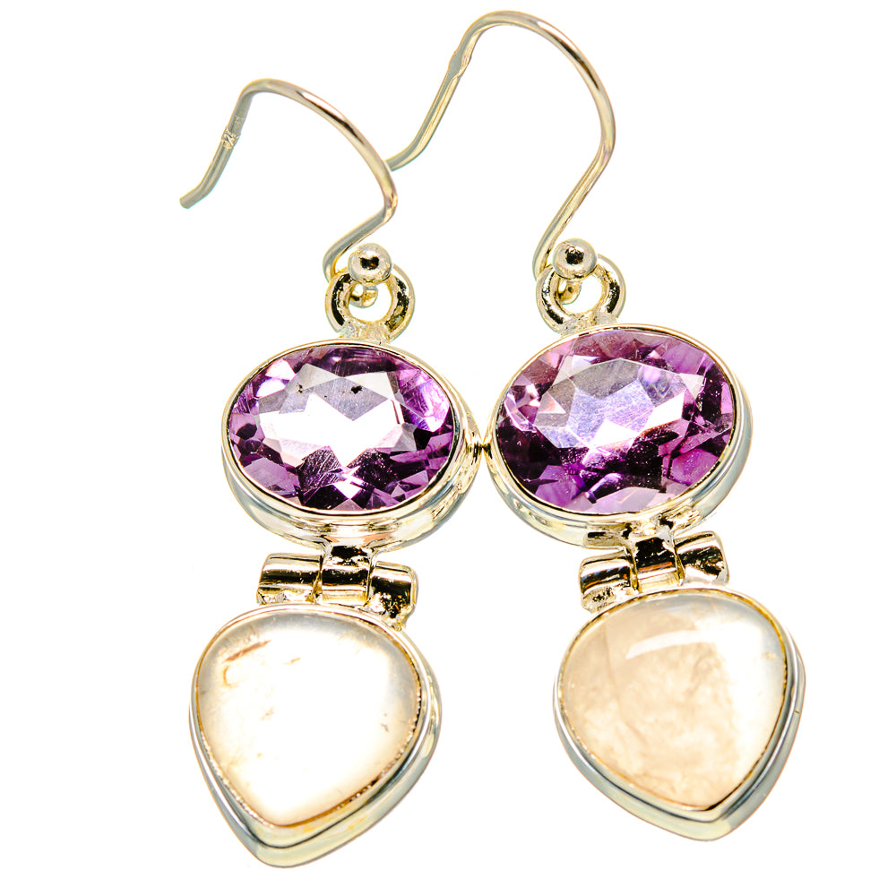 Rose Quartz Earrings handcrafted by Anasilvercos - EARR416110