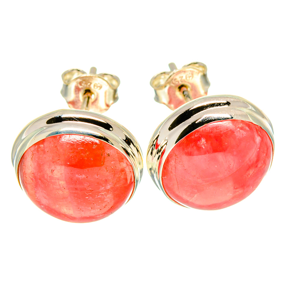 Rhodochrosite Earrings handcrafted by Anasilvercos - EARR416118