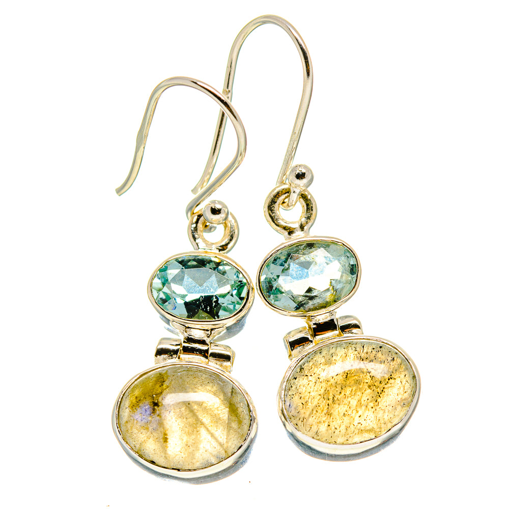 Labradorite Earrings handcrafted by Anasilvercos - EARR416123