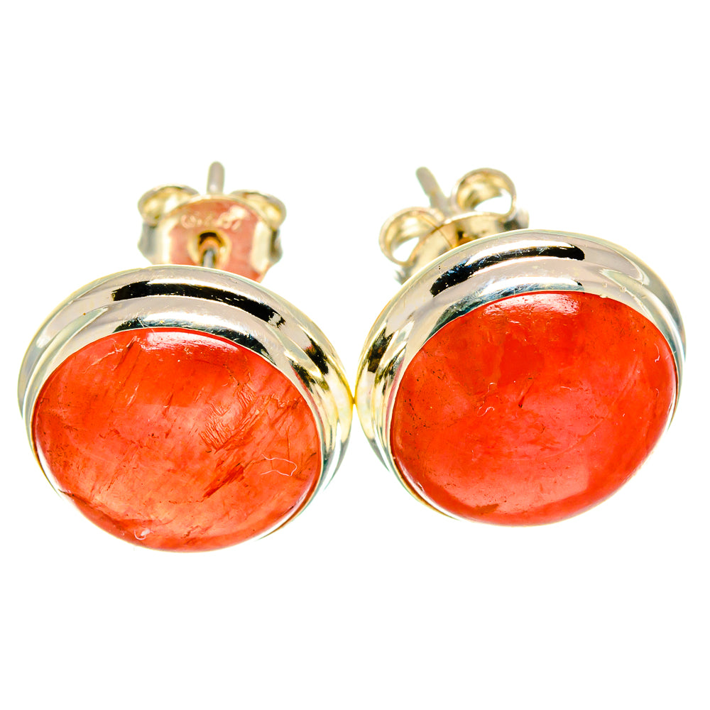 Rhodochrosite Earrings handcrafted by Anasilvercos - EARR416133