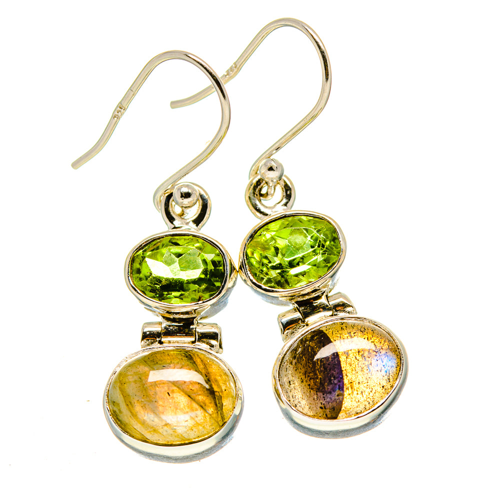 Labradorite Earrings handcrafted by Anasilvercos - EARR416147