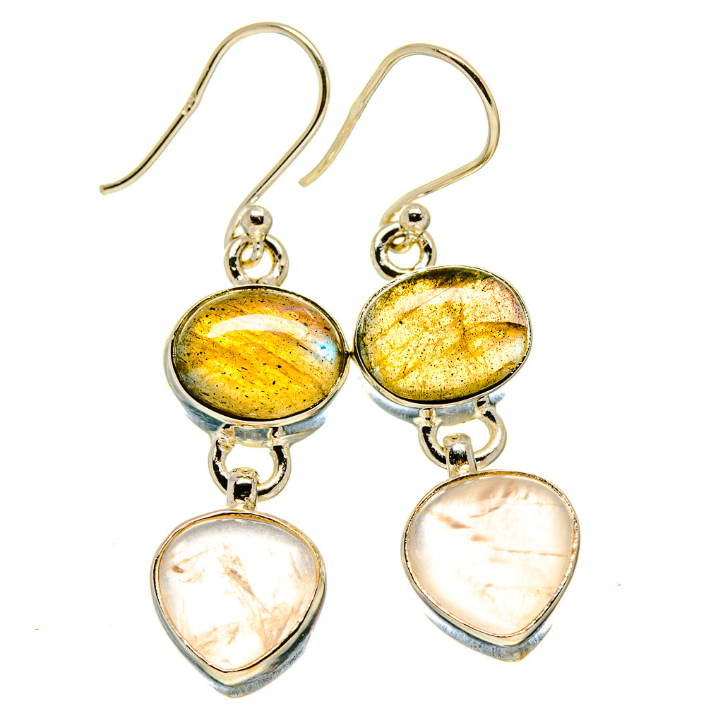 Rose Quartz Earrings handcrafted by Anasilvercos - EARR416181