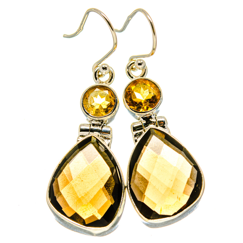 Smoky Quartz Earrings handcrafted by Anasilvercos - EARR416184