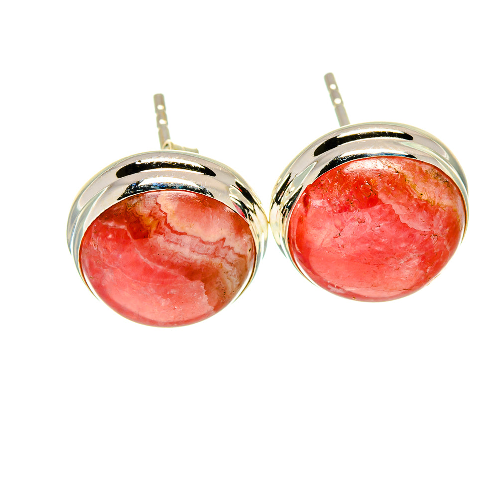Rhodochrosite Earrings handcrafted by Anasilvercos - EARR416200