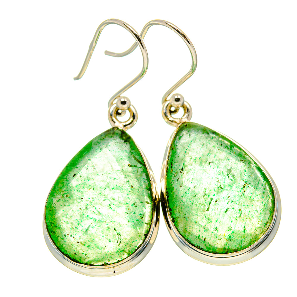 Green Aventurine Earrings handcrafted by Anasilvercos - EARR416204