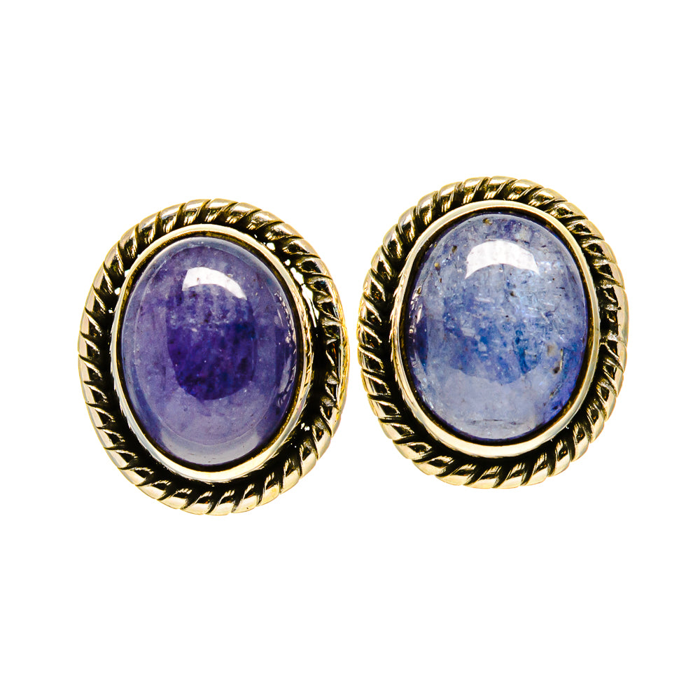 Tanzanite Earrings handcrafted by Anasilvercos - EARR416207
