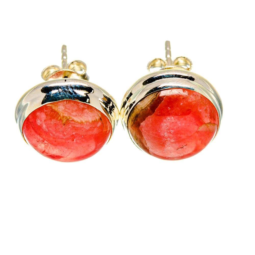 Rhodochrosite Earrings handcrafted by Anasilvercos - EARR416216