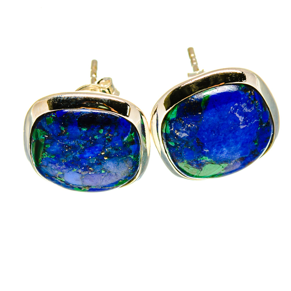 Azurite Earrings handcrafted by Anasilvercos - EARR416218