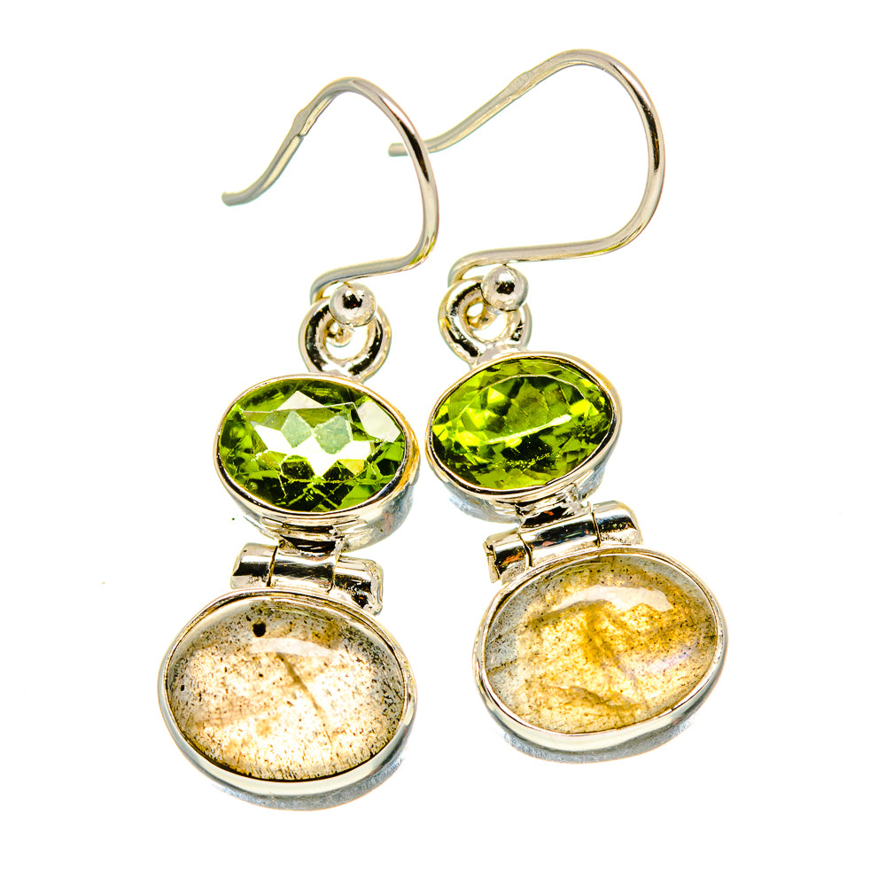 Labradorite Earrings handcrafted by Anasilvercos - EARR416220
