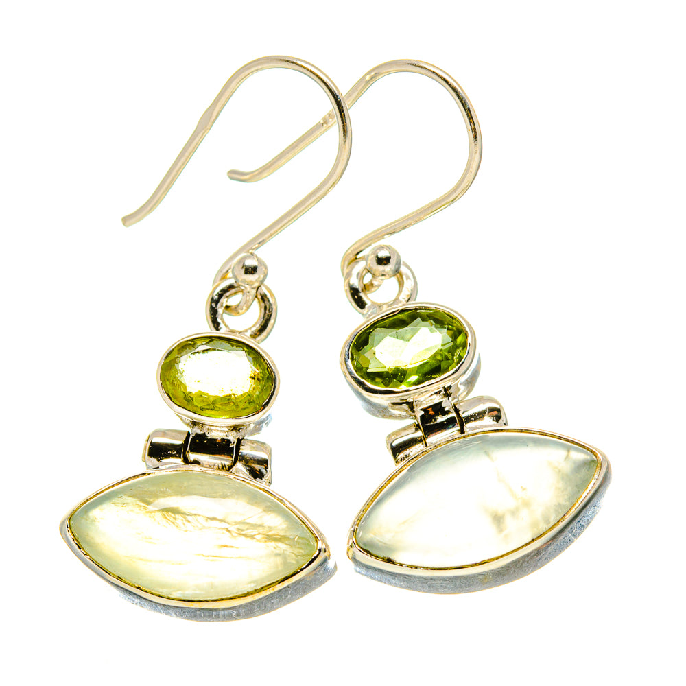 Prehnite Earrings handcrafted by Anasilvercos - EARR416224