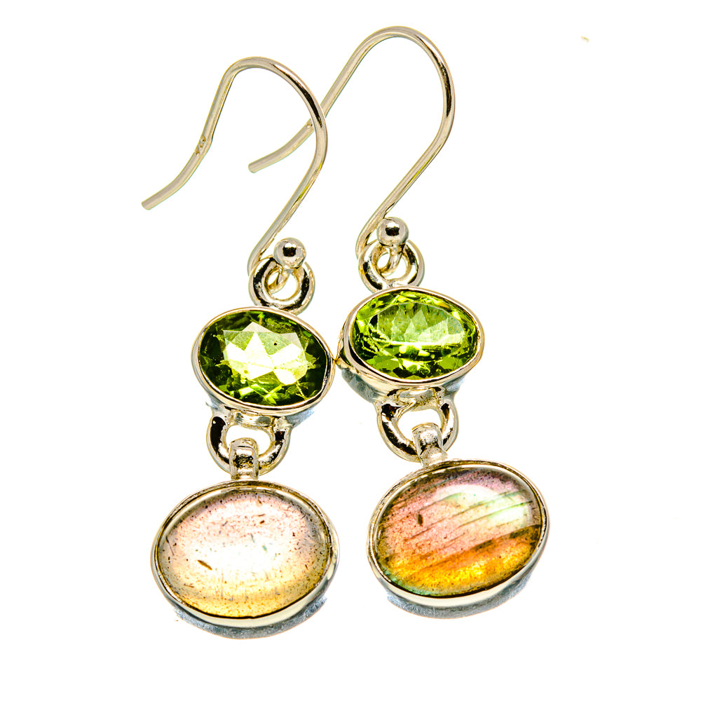 Labradorite Earrings handcrafted by Anasilvercos - EARR416225
