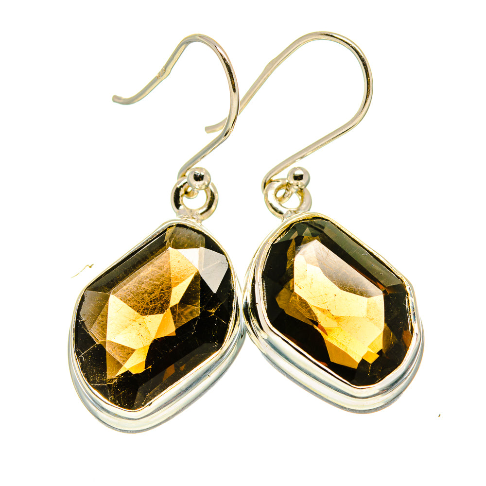 Smoky Quartz Earrings handcrafted by Anasilvercos - EARR416240
