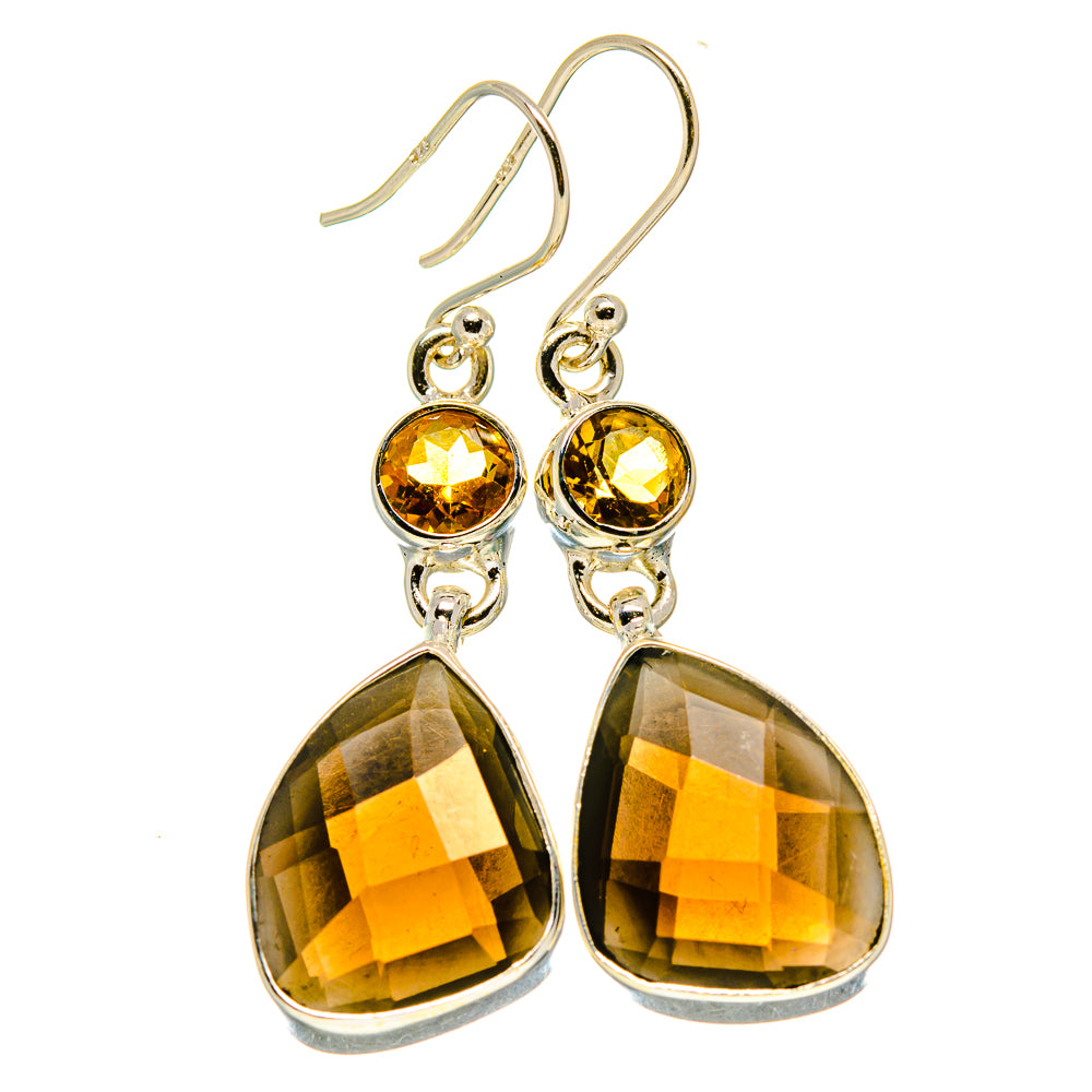 Smoky Quartz Earrings handcrafted by Anasilvercos - EARR416244
