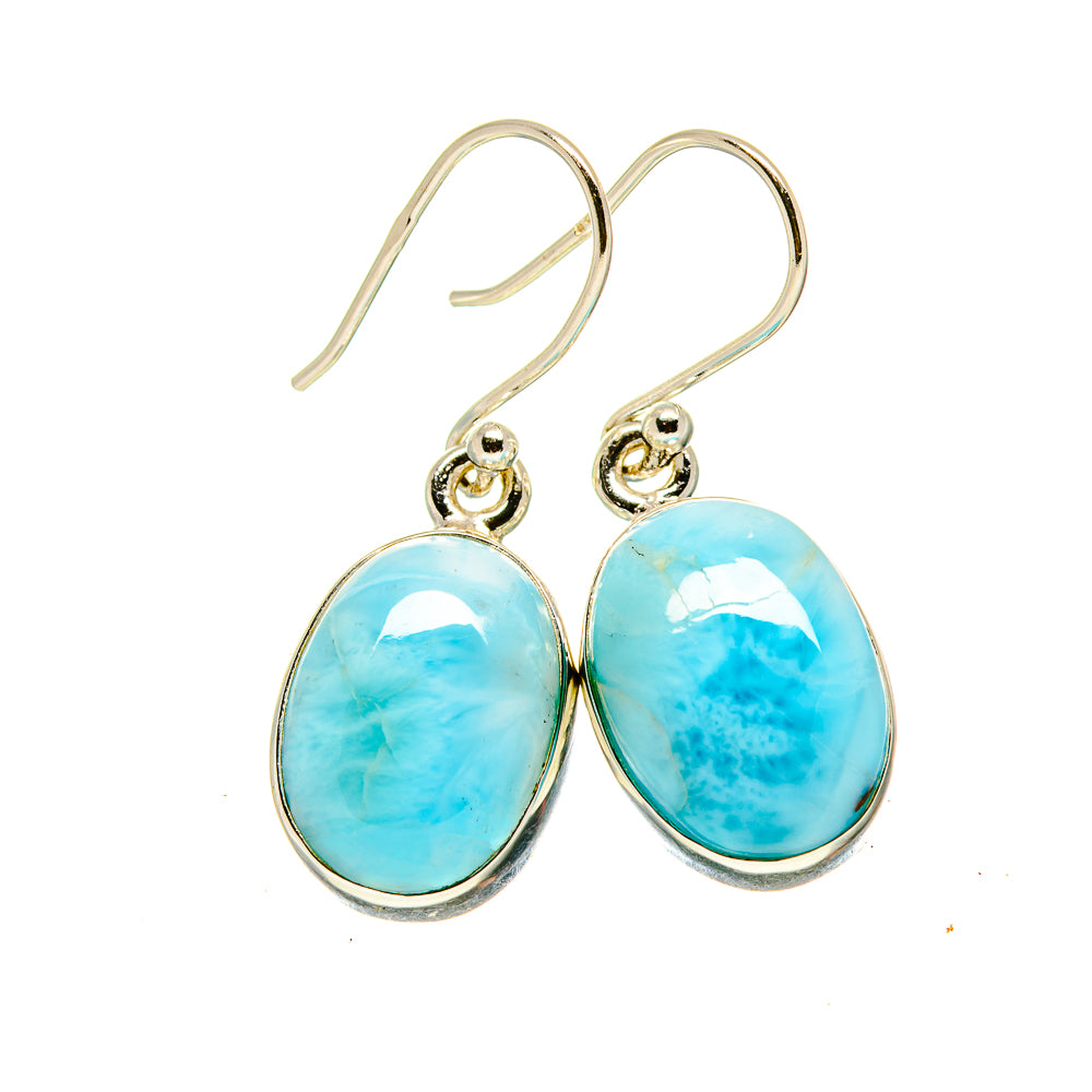 Larimar Earrings handcrafted by Anasilvercos - EARR416248