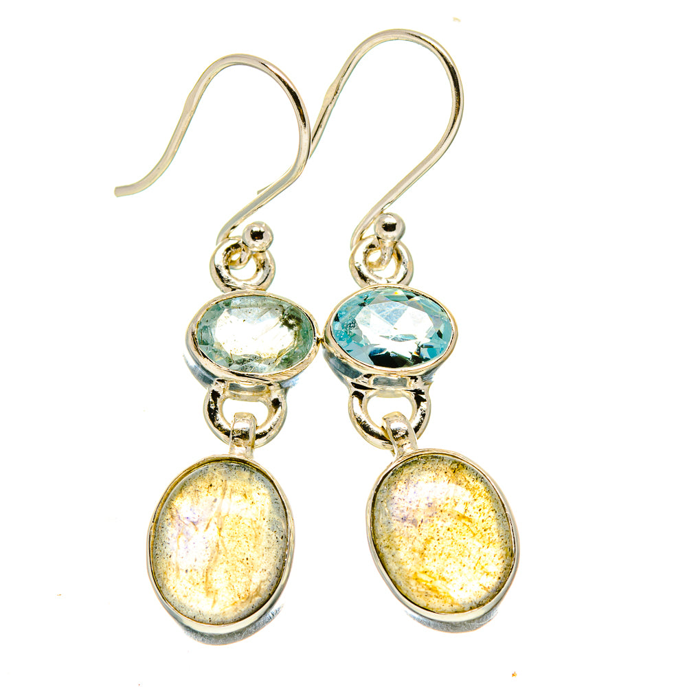 Labradorite Earrings handcrafted by Anasilvercos - EARR416252