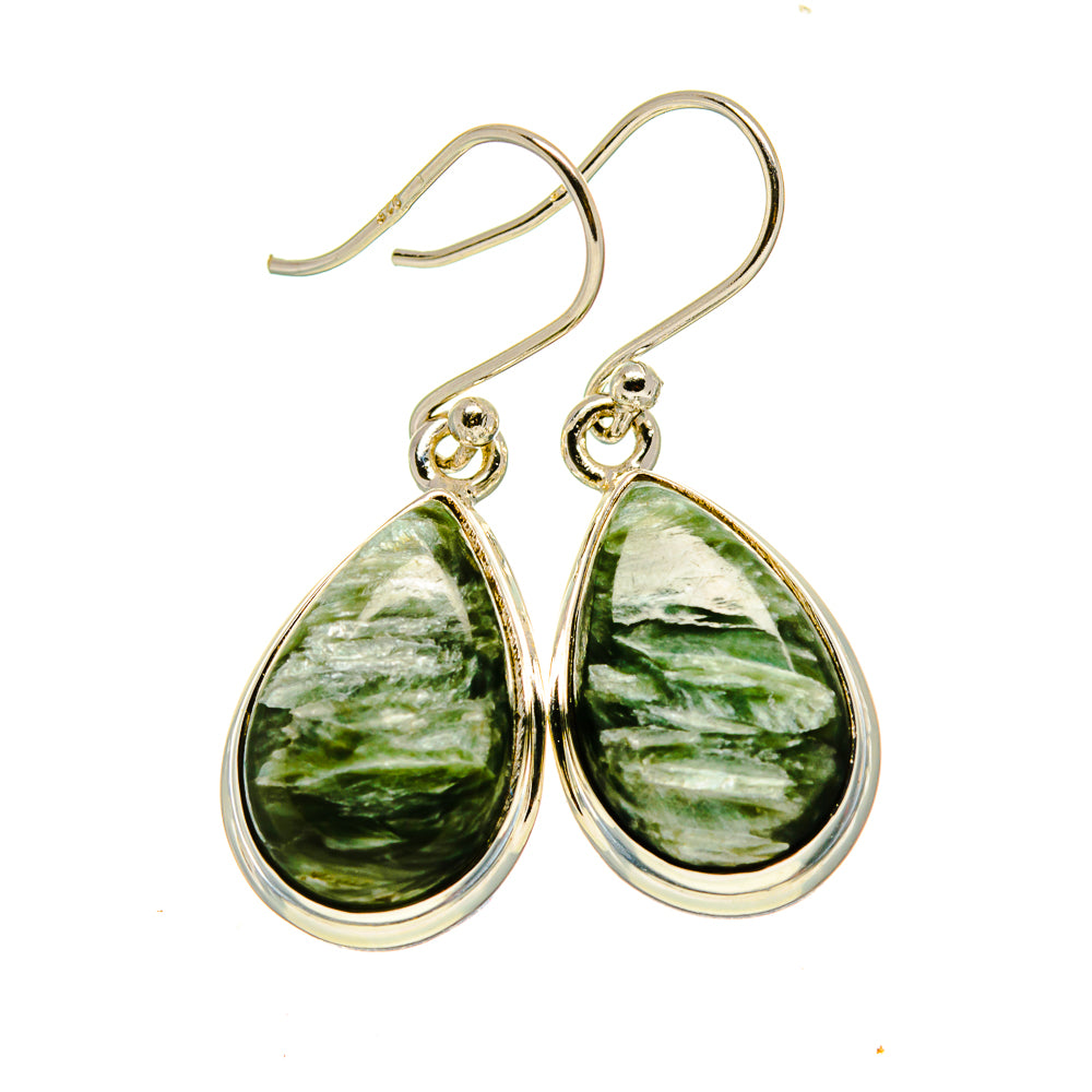 Seraphinite Earrings handcrafted by Anasilvercos - EARR416264