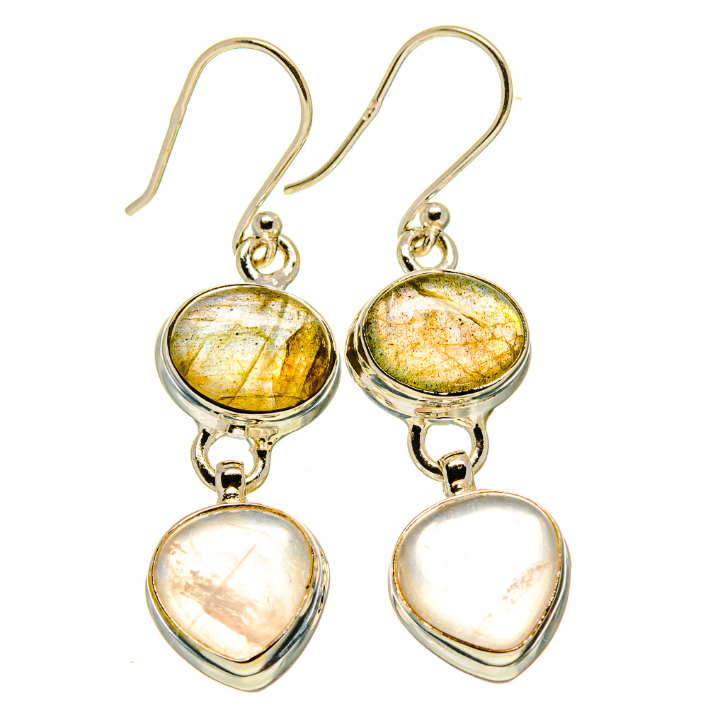 Rose Quartz Earrings handcrafted by Anasilvercos - EARR416266