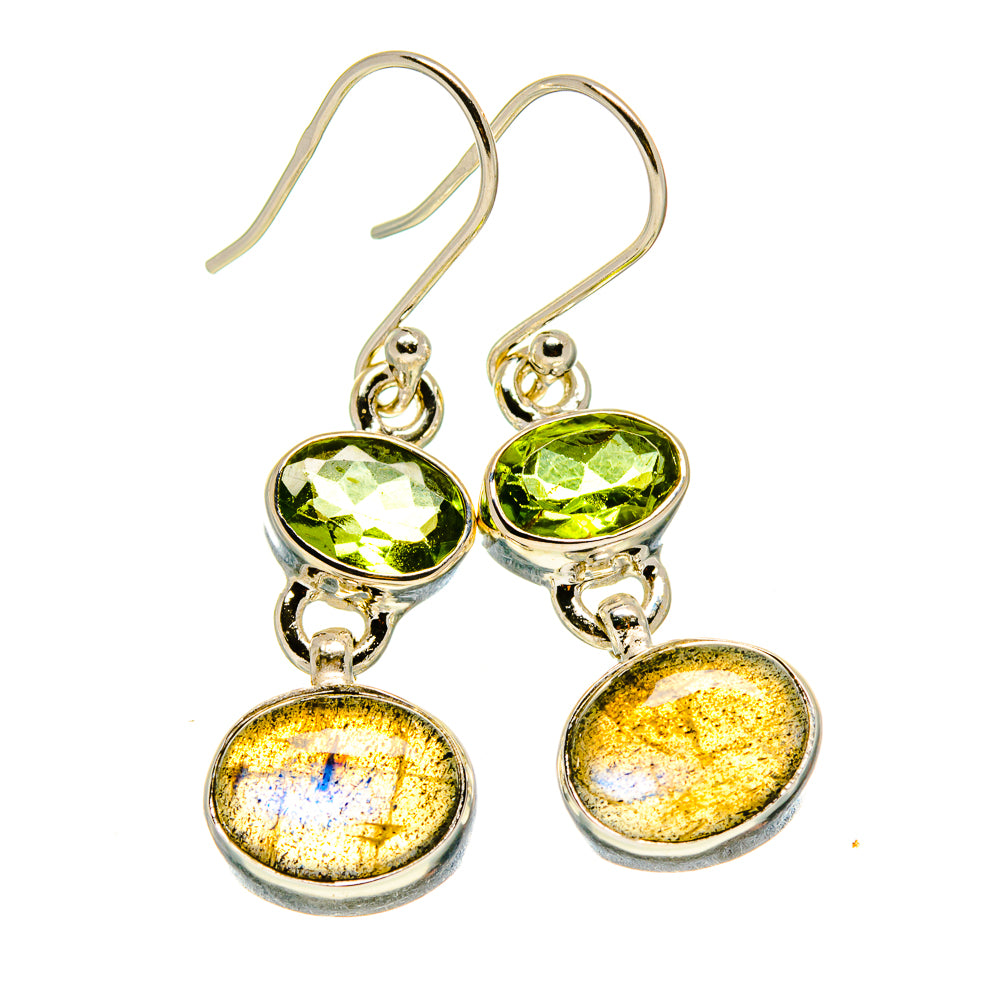 Labradorite Earrings handcrafted by Anasilvercos - EARR416268