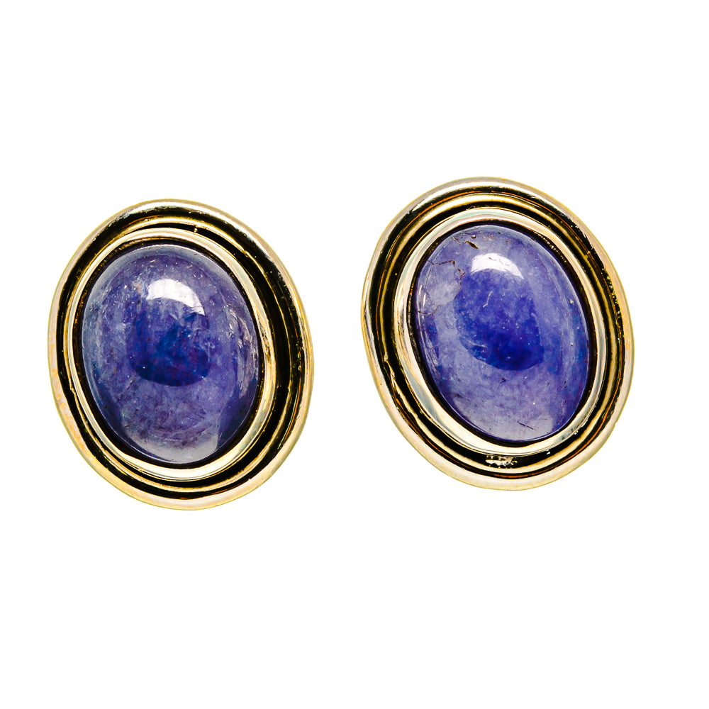 Tanzanite Earrings handcrafted by Anasilvercos - EARR416275