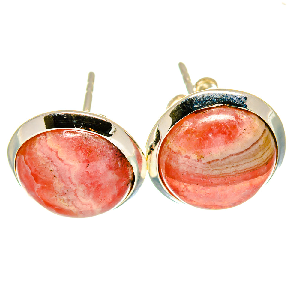 Rhodochrosite Earrings handcrafted by Anasilvercos - EARR416277