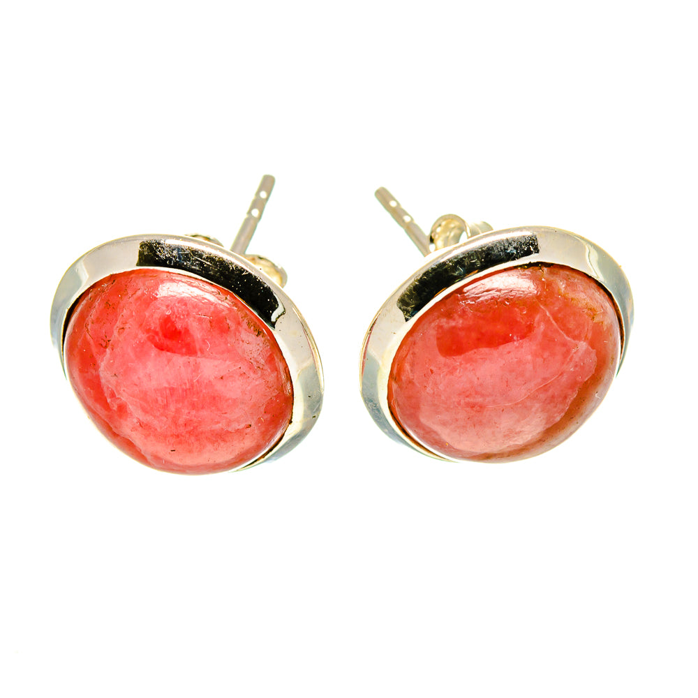 Rhodochrosite Earrings handcrafted by Anasilvercos - EARR416279