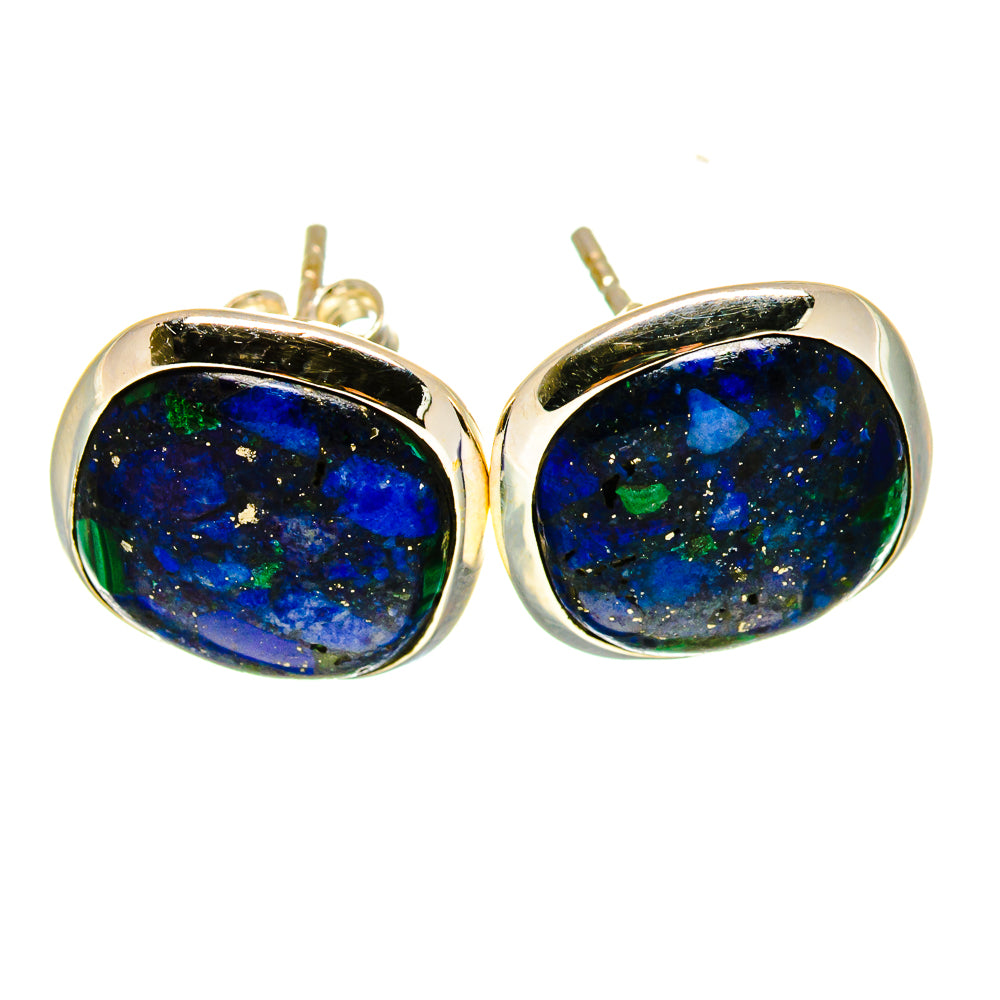 Azurite Earrings handcrafted by Anasilvercos - EARR416281