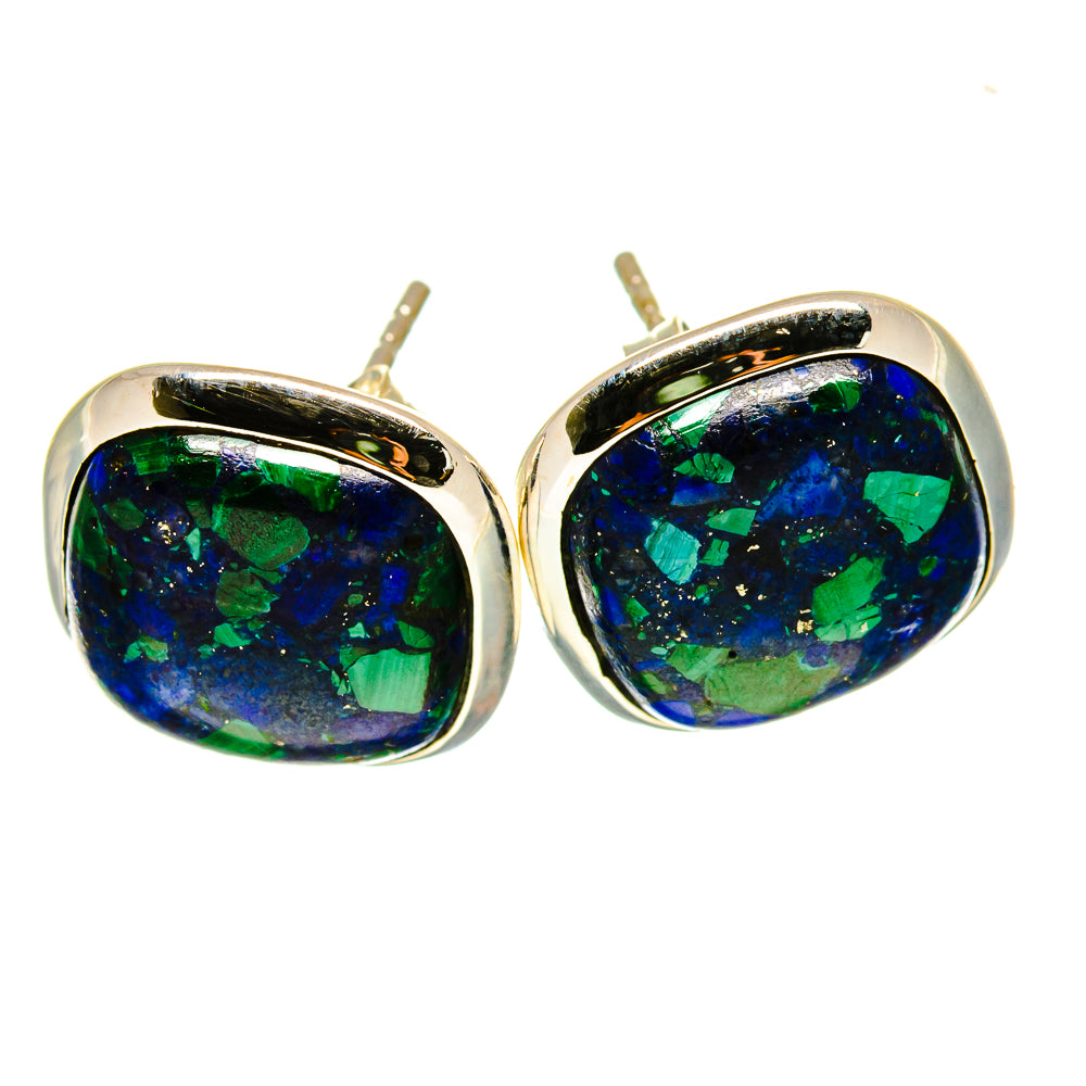 Azurite Earrings handcrafted by Anasilvercos - EARR416286