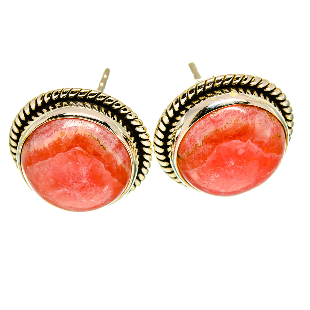 Rhodochrosite Earrings handcrafted by Anasilvercos - EARR416287