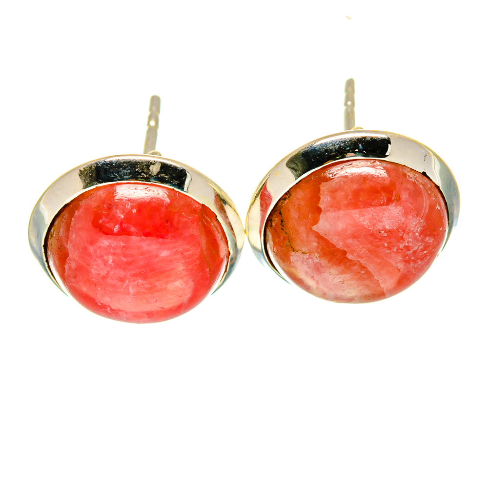 Rhodochrosite Earrings handcrafted by Anasilvercos - EARR416290