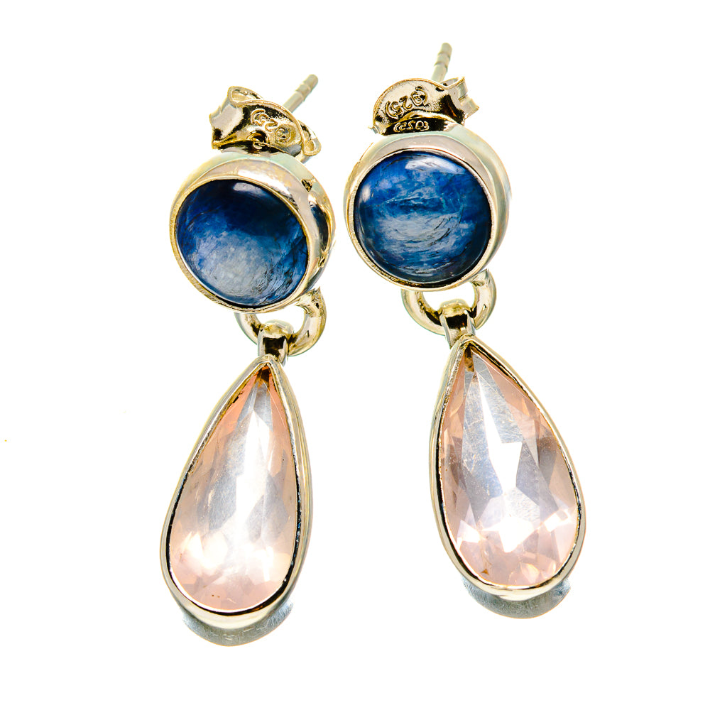 Rose Quartz Earrings handcrafted by Anasilvercos - EARR416292
