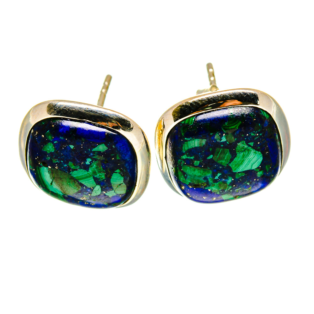 Azurite Earrings handcrafted by Anasilvercos - EARR416294